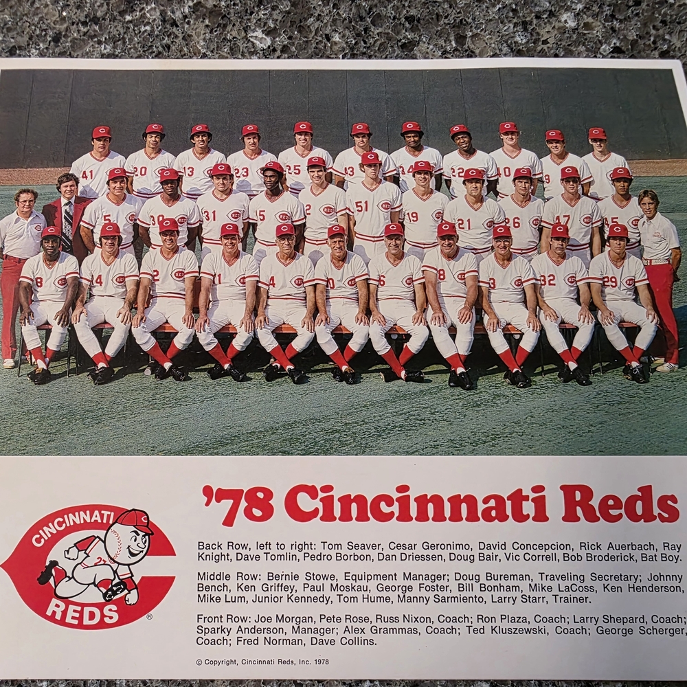 1978 Cincinnati Reds Team Photo